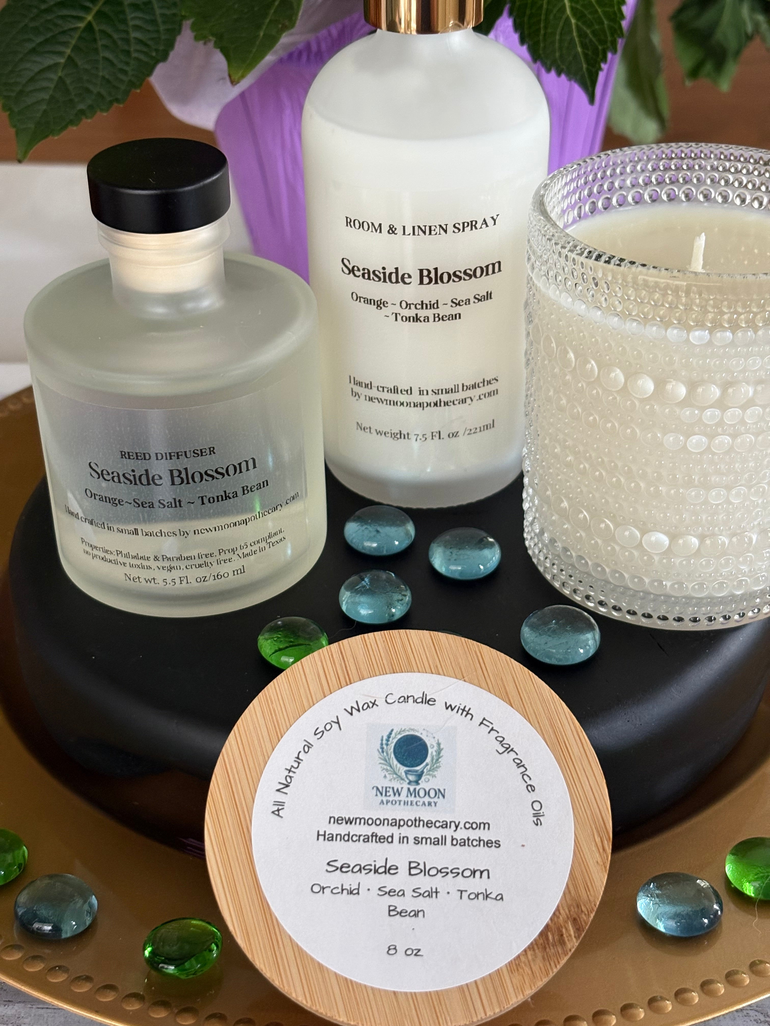 Sacred Space Reed Diffuser — Seaside Blossom scent | New Moon Apothecary