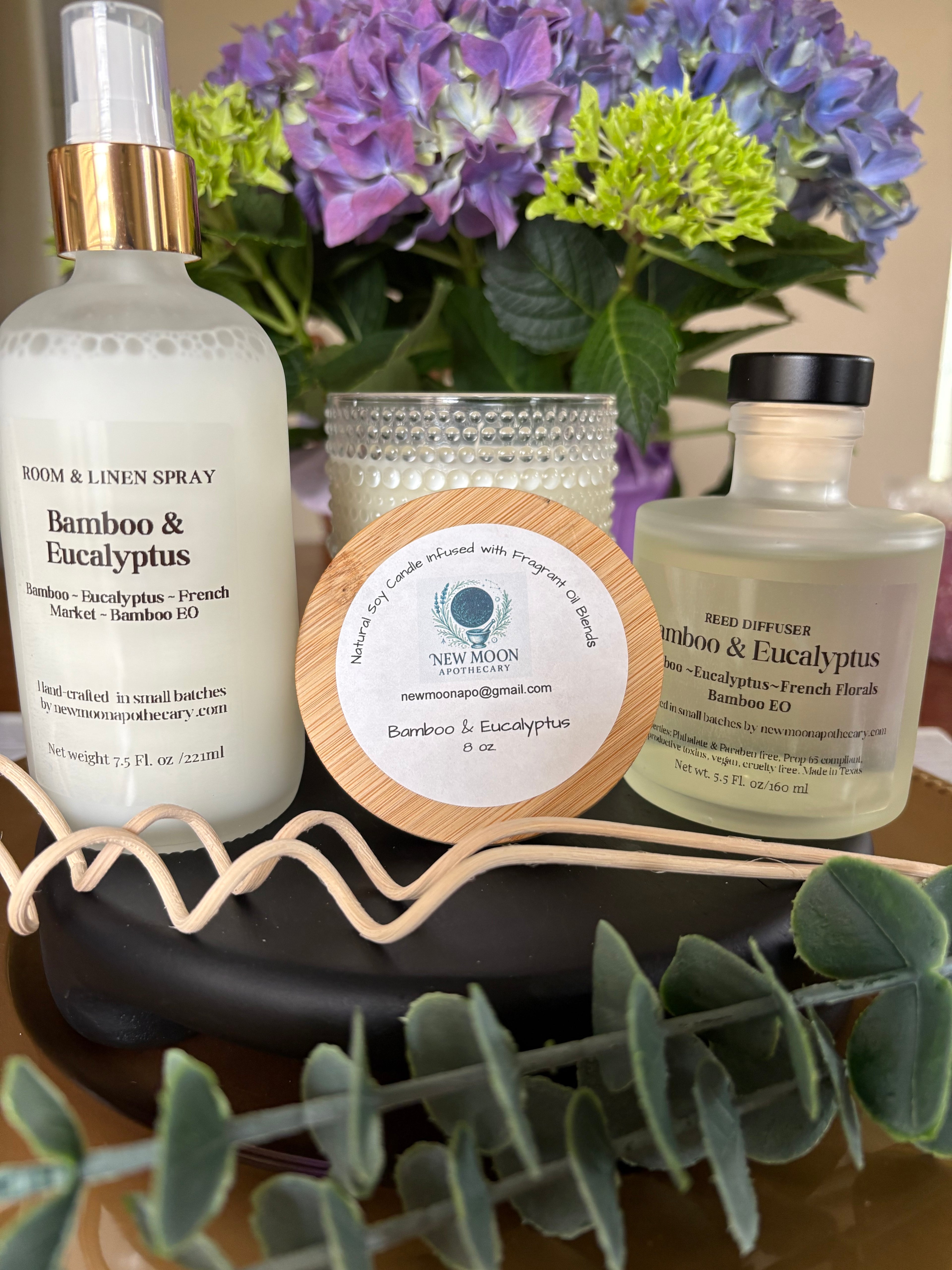Bamboo & Eucalyptus Sacred Space bundle --New Moon Apothecary