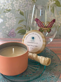 Peach Mango Bellini botanical soy candle tin 3.5 oz – New Moon Apothecary