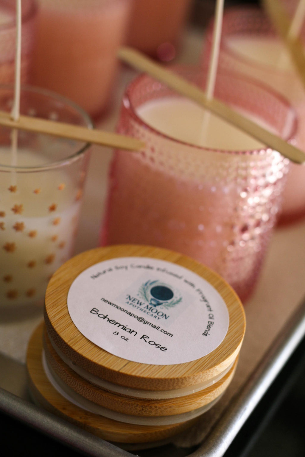 Bohemian Rose - Luxury soy wax candle