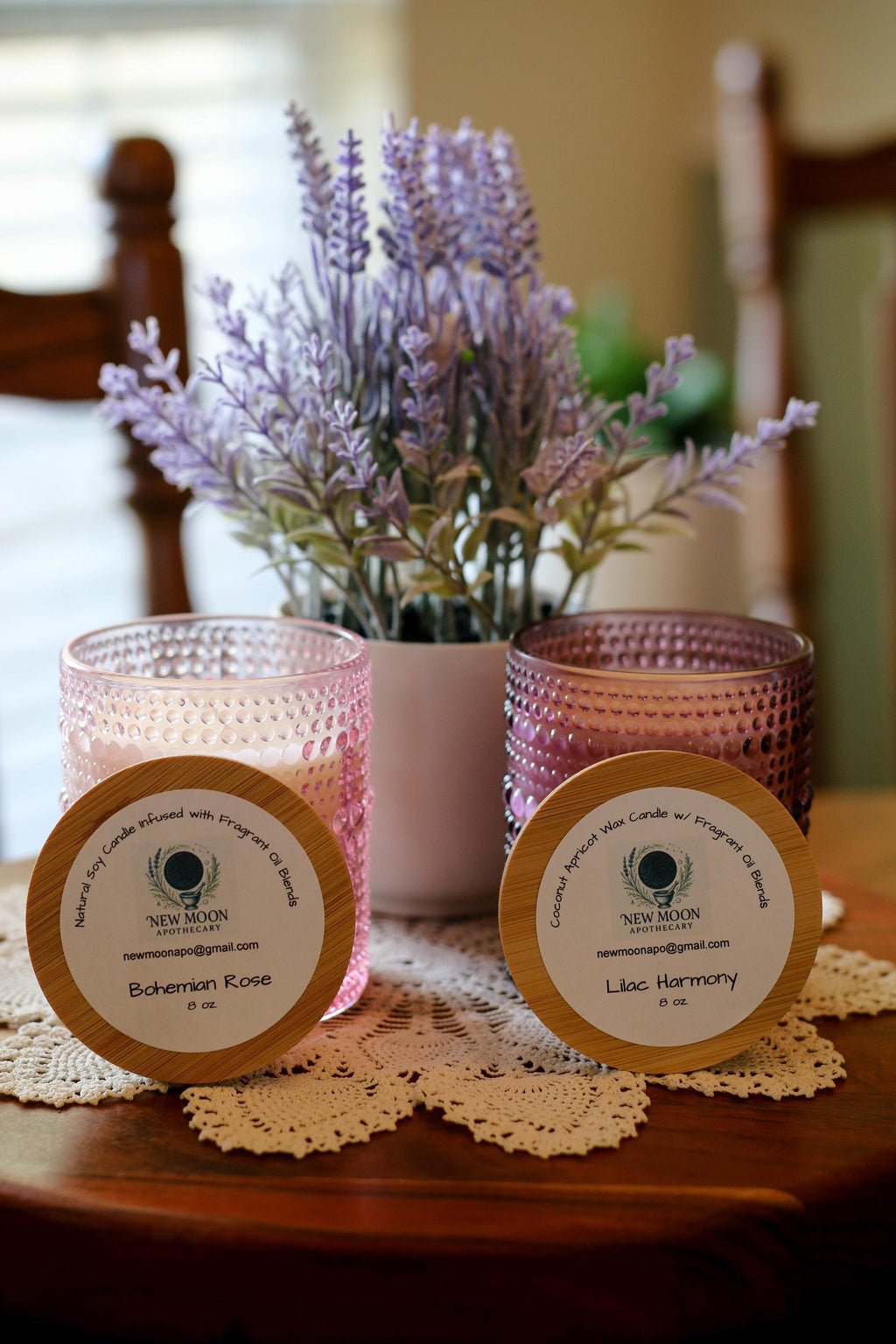 Lilac Harmony in purple- Luxury soy wax candle