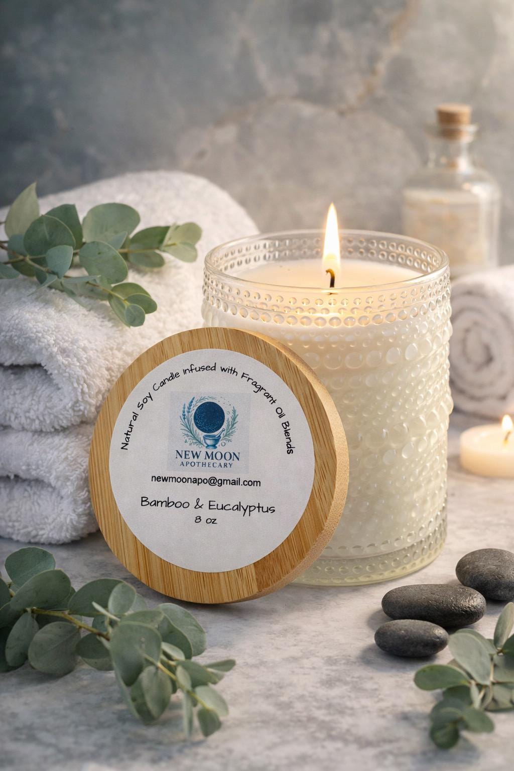Bamboo & Eucalyptus Luxury Candle