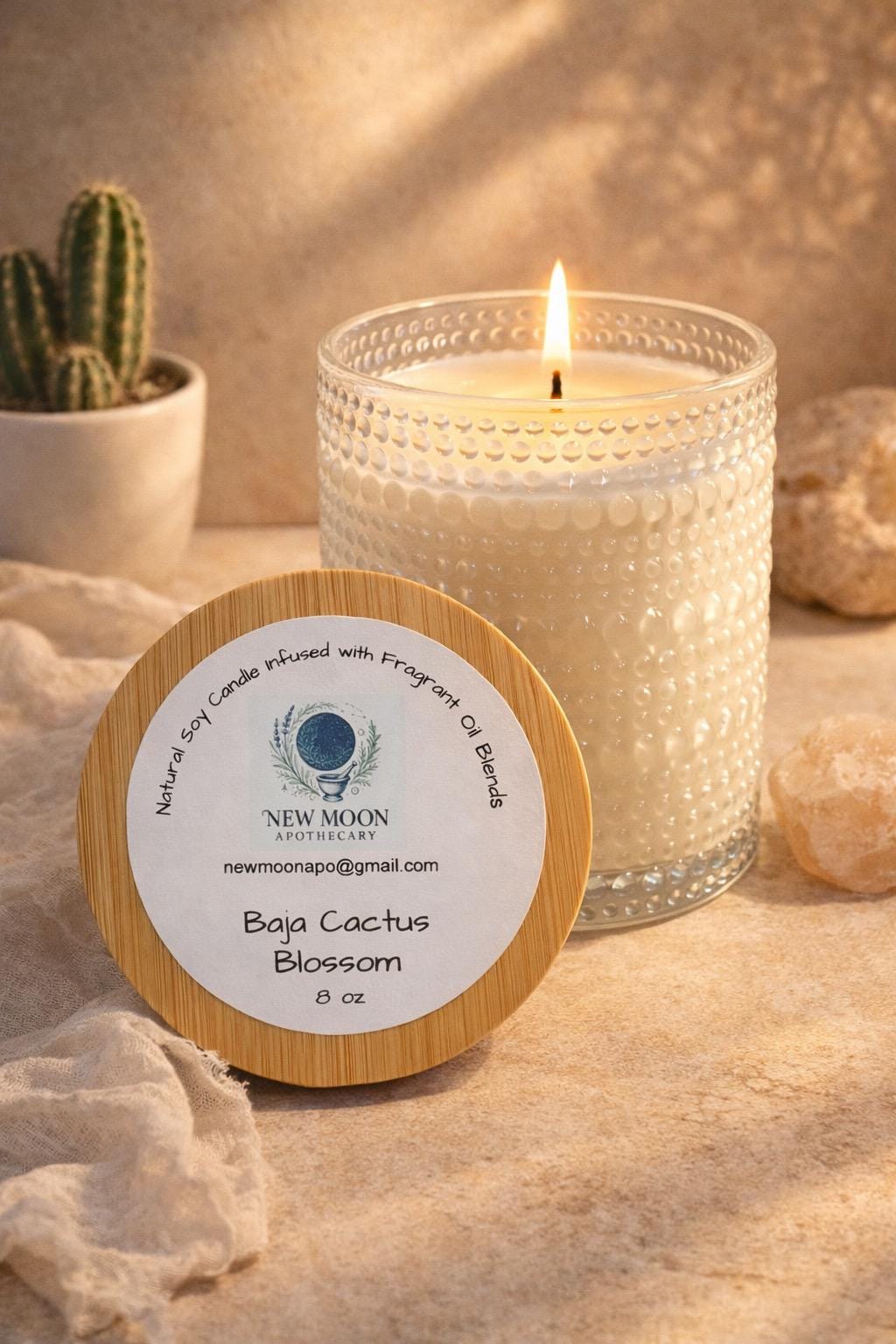 Baja Cactus Blossom  Desert Luxe Soy Candle